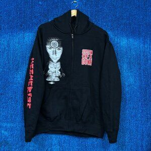System of a Down Self Titled Zip Up Graphic Hoodie Size Large